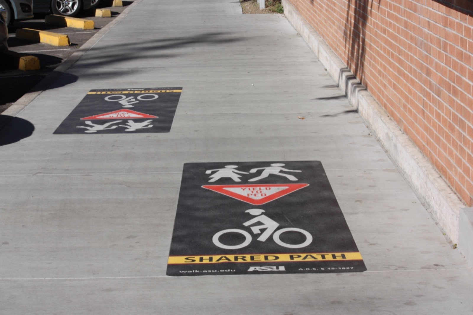 Universities floor signage