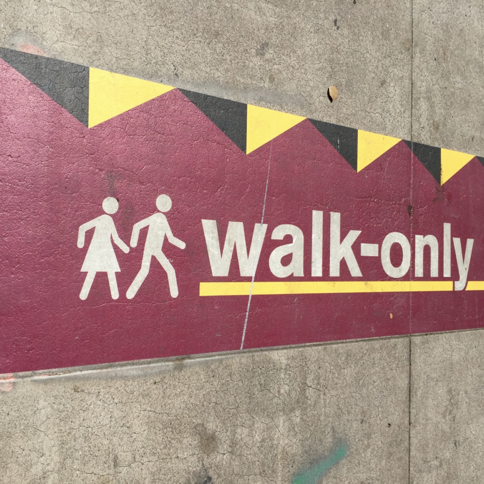 Sole Images walk-only zone floor decal installed on the ASU campus